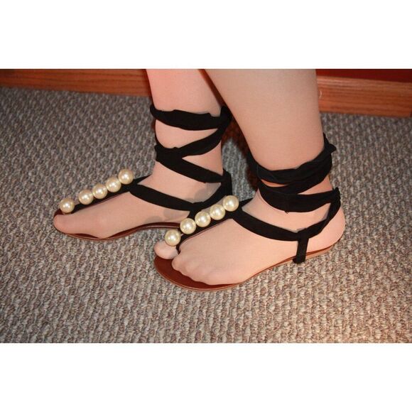 Jeffrey Campbell Women's 6.5 pearl sandals - New - Picture 7 of 9